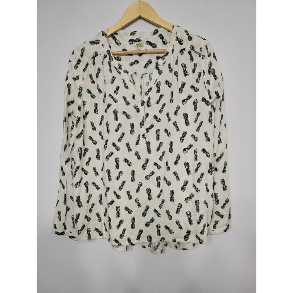 Chip & Pepper Pineapple‎ Tunic Blouse Size Small